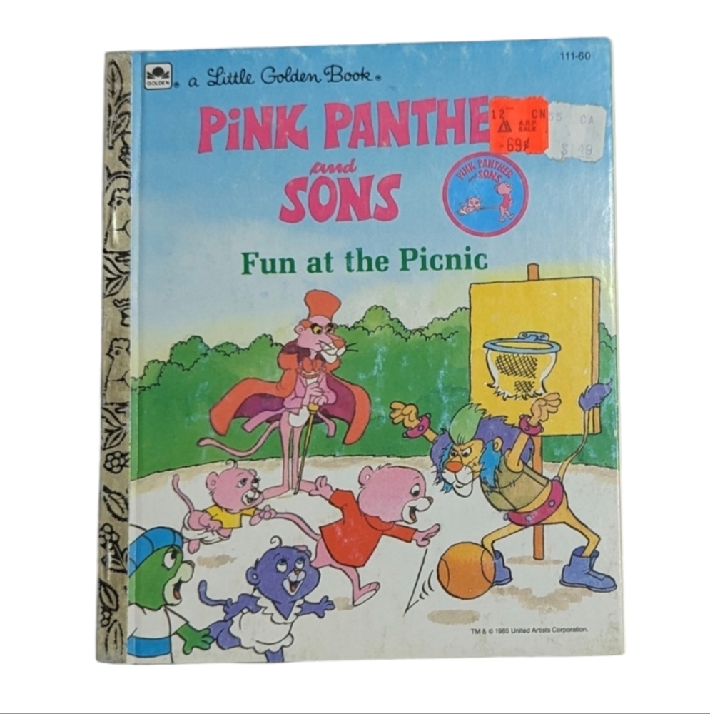 Vintage 1985 Pink Panther & Sons: Fun At The Picnic Little Golden Book #111-60